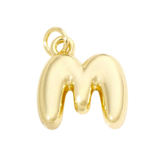 Bubble Letter "M" Charm - Elisa Charms