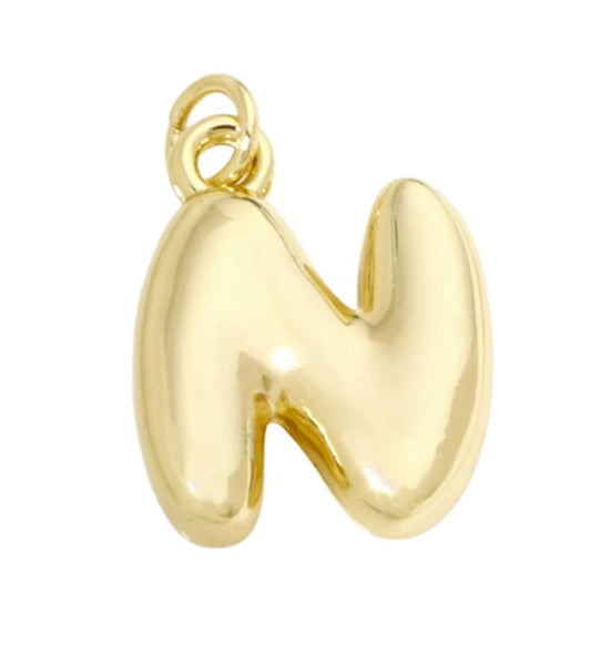 Bubble Letter "N" Charm - Elisa Charms