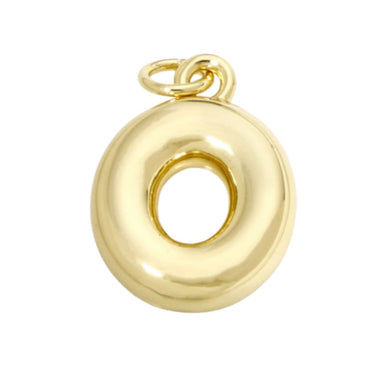 Bubble Letter "O" Charm