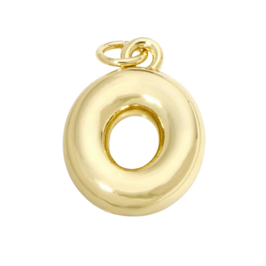 Bubble Letter "O" Charm