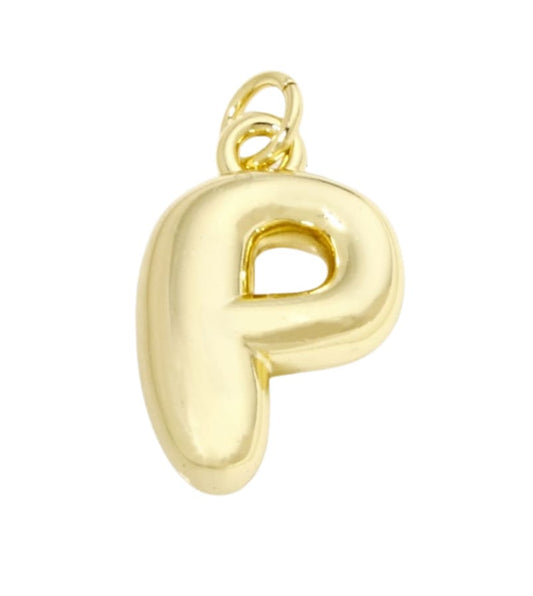 Bubble Letter "P" Charm - Elisa Charms