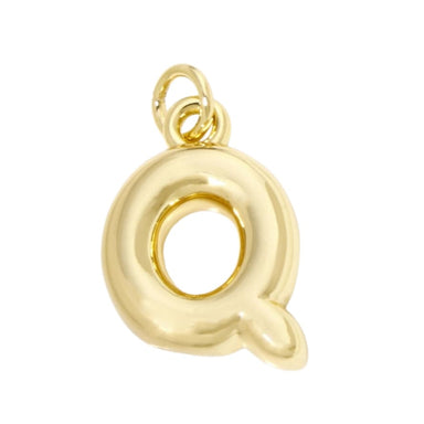 Bubble Letter "Q" Charm