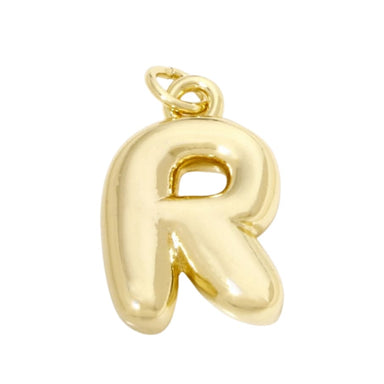 Bubble Letter "R" Charm