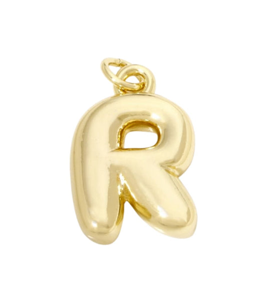 Bubble Letter "R" Charm - Elisa Charms