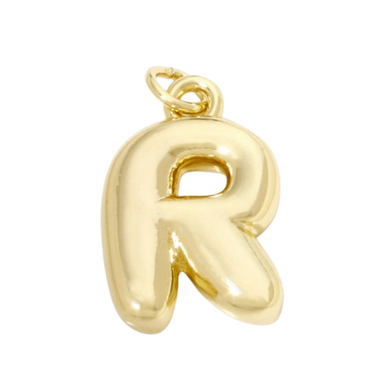 Bubble Letter "R" Charm