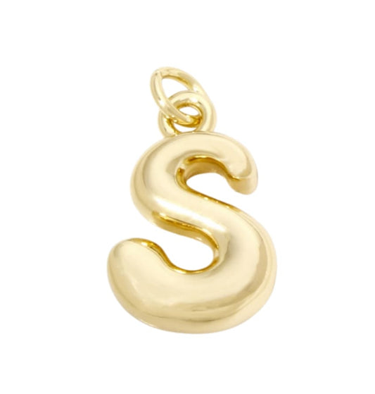Bubble Letter "S" Charm - Elisa Charms