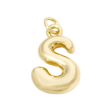 Bubble Letter "S" Charm
