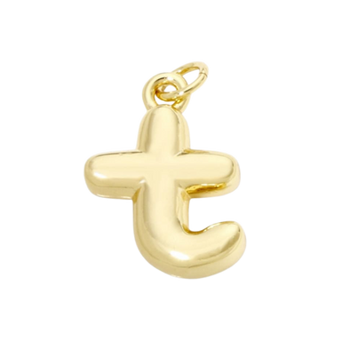 Bubble Letter "t" Charm