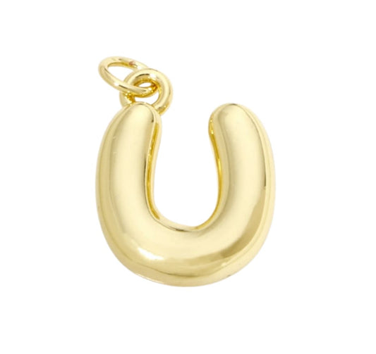 Bubble Letter "U" Charm - Elisa Charms