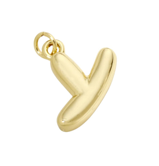 Bubble Letter "Y" Charm - Elisa Charms