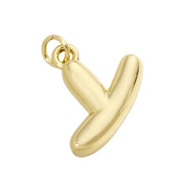 Bubble Letter "Y" Charm