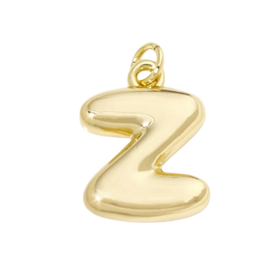 Bubble Letter "Z" Charm