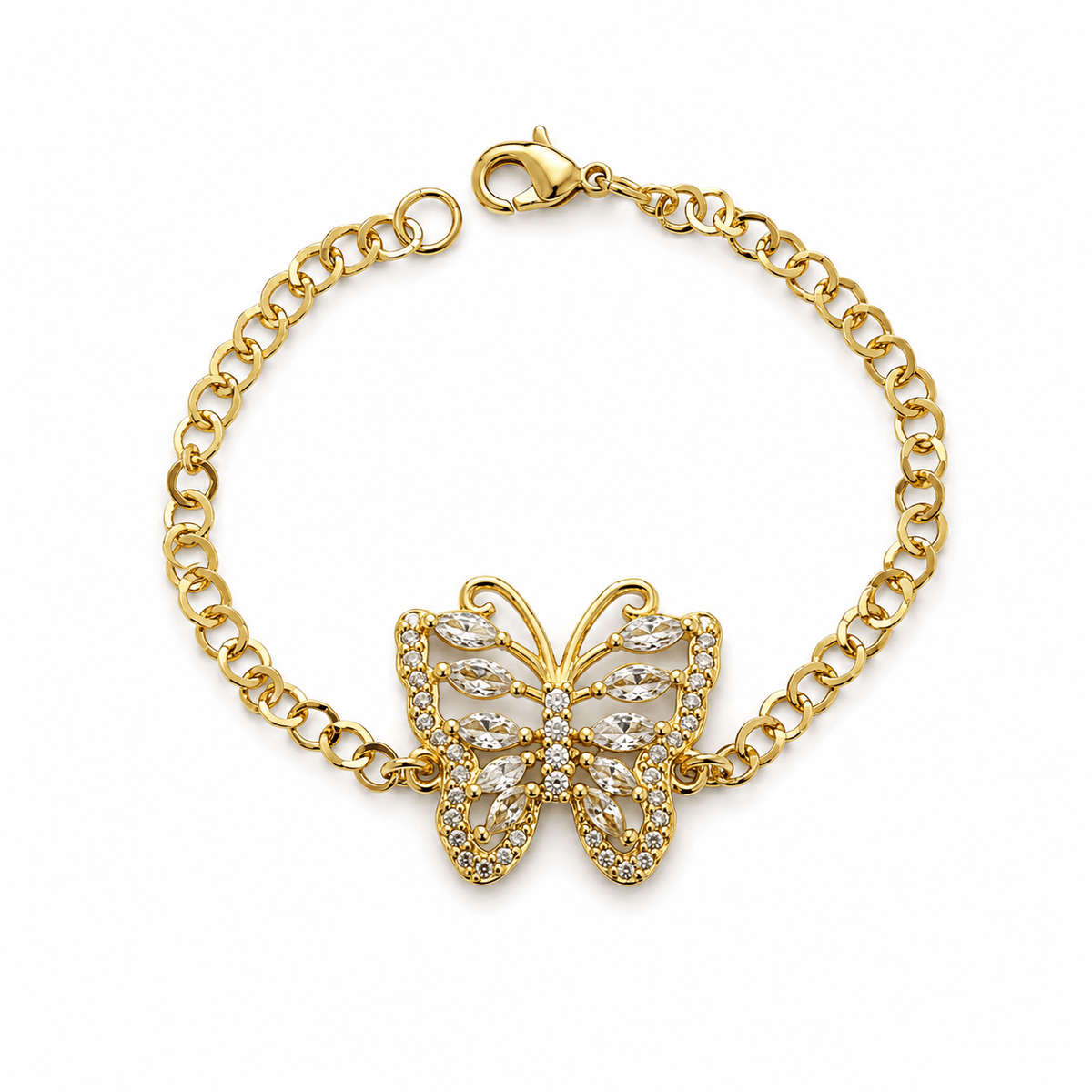 Butterfly Chain Bracelet - Elisa Charms