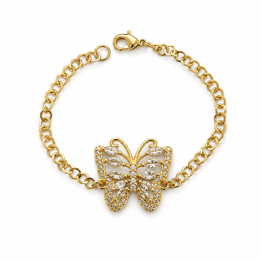 Butterfly Chain Bracelet - Elisa Charms