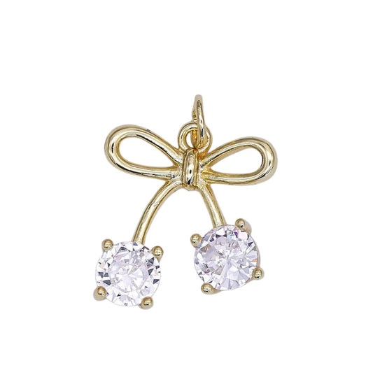 Cherry Bow Charm - Elisa Charms