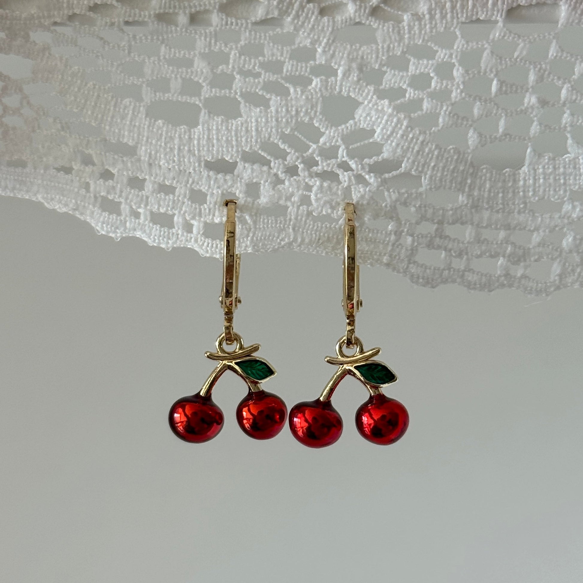 Cherry Dangle Earrings - Elisa Charms