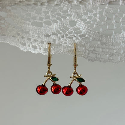 Cherry Dangle Earrings - Elisa Charms