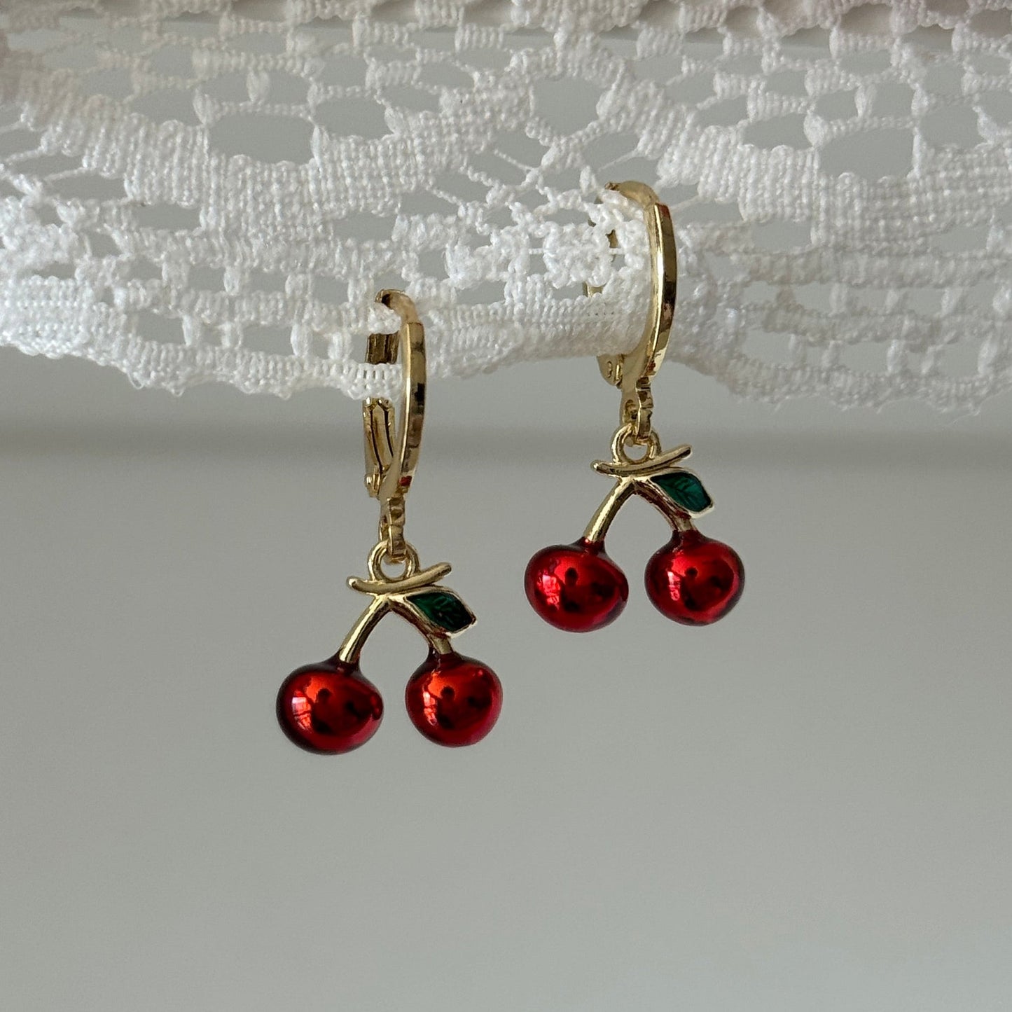 Cherry Dangle Earrings - Elisa Charms