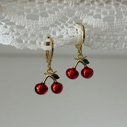 Cherry Dangle Earrings - Elisa Charms