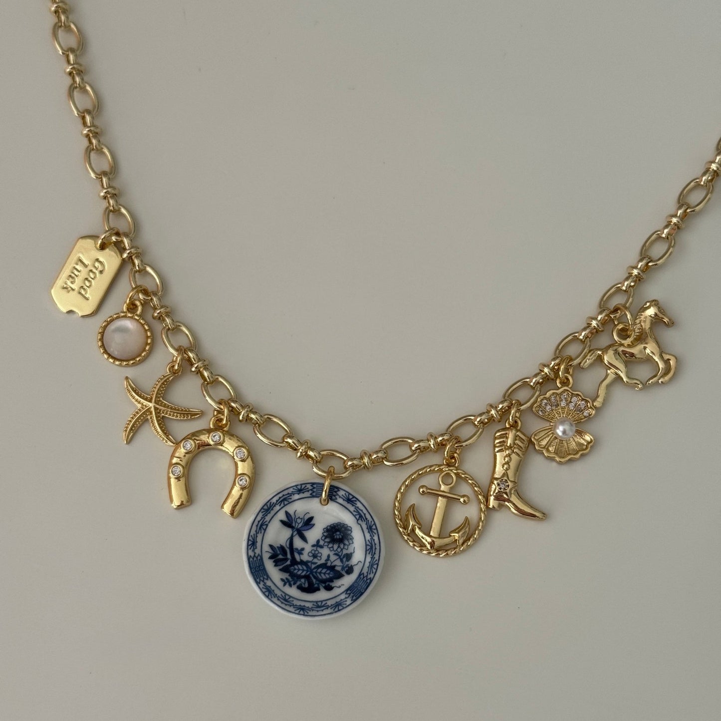 "Coastal Cowgirl" Charm Necklace - Elisa Charms