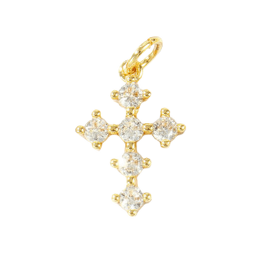 Crystal Cross Charm