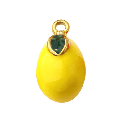 Enamel Lemon Charm - Elisa Charms