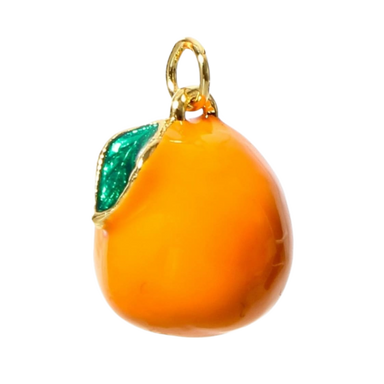 Enamel Orange Charm