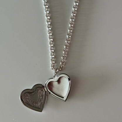 Etoile Silver Locket Necklace - Elisa Charms