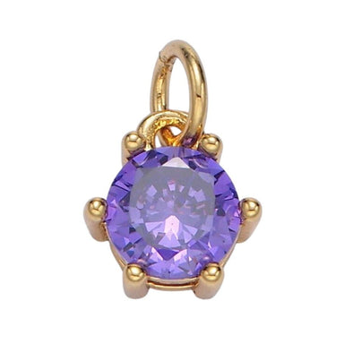 February Birthstone Charm