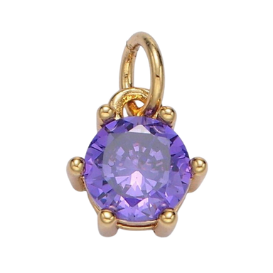 February Birthstone Charm