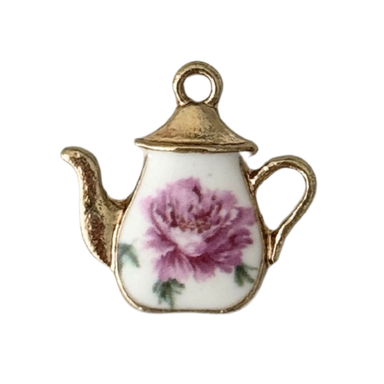 Floral Teapot Charm