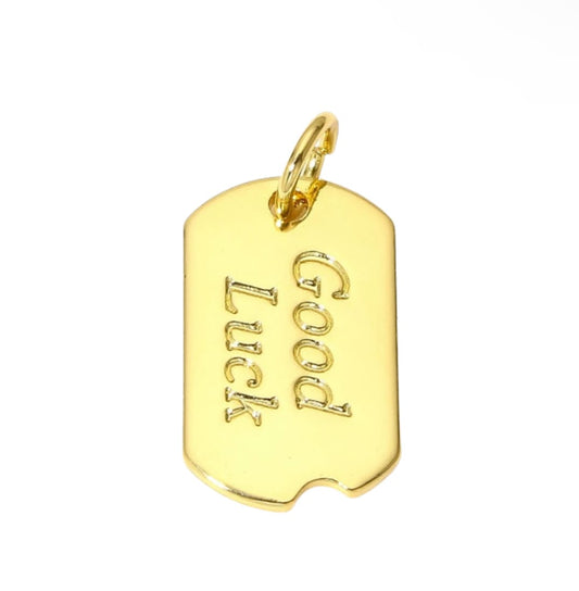 Good Luck Tag Charm - Elisa Charms