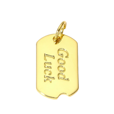 Good Luck Tag Charm