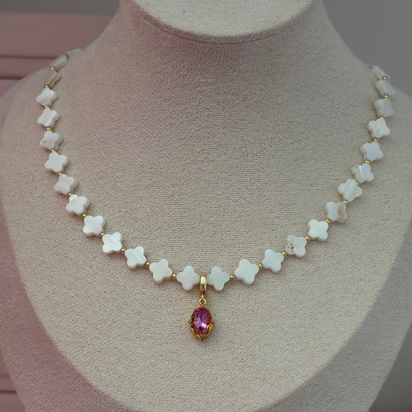 Hot Pink Gem Charm - Elisa Charms