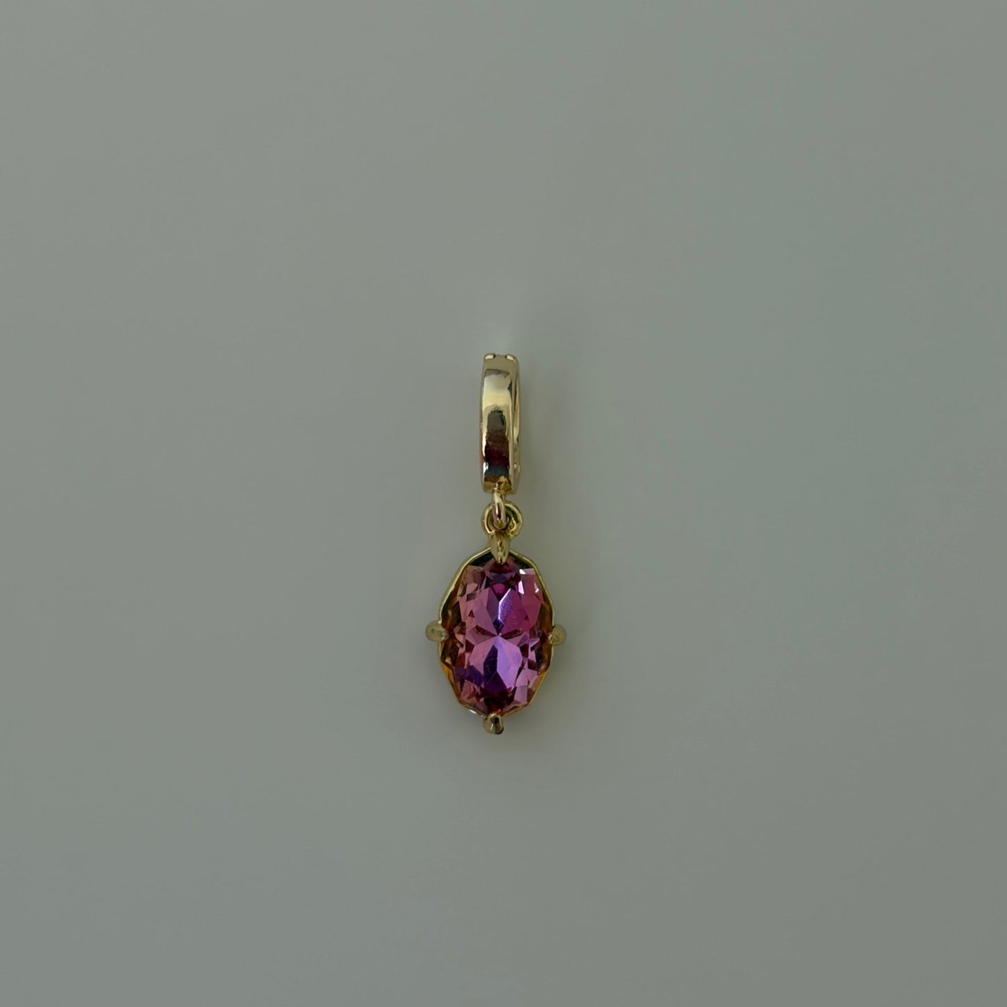 Hot Pink Gem Charm - Elisa Charms
