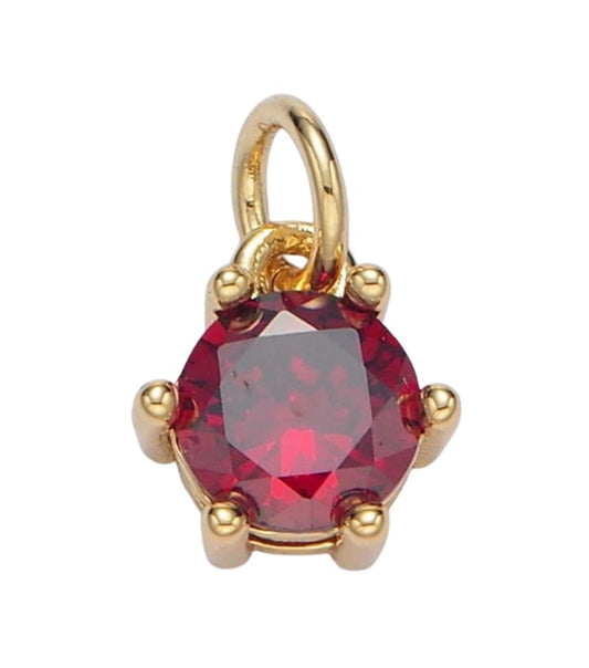 January Birthstone Charm - Elisa Charms