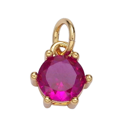 July Birthstone Charm - Elisa Charms