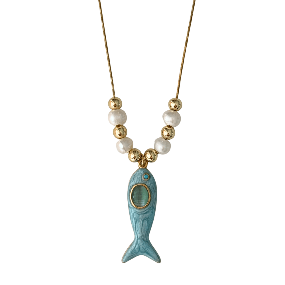 June Pearl Pendant Necklace - Elisa Charms