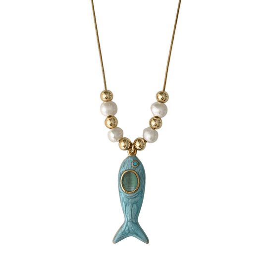 June Pearl Pendant Necklace - Elisa Charms