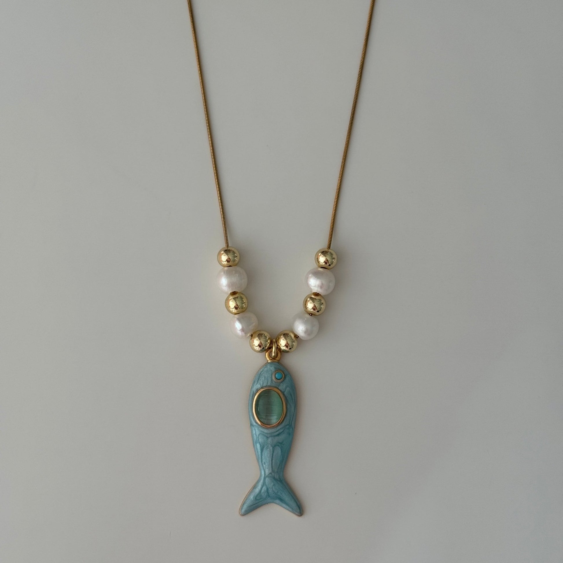 June Pearl Pendant Necklace - Elisa Charms