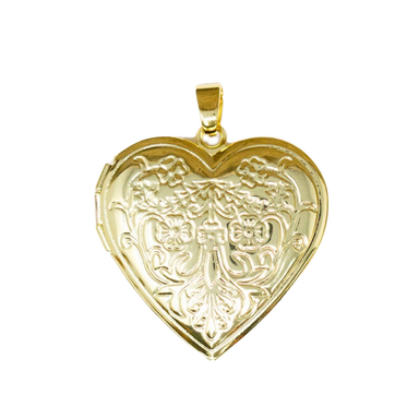 Large Heart Locket Charm