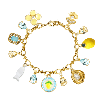 "Limoncello" Charm Bracelet - Elisa Charms