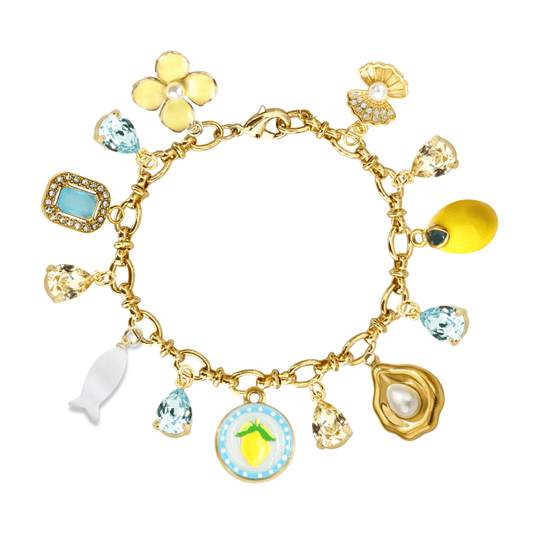 "Limoncello" Charm Bracelet - Elisa Charms