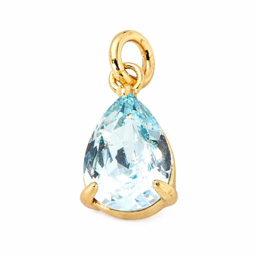 March Birthstone Charm - Elisa Charms