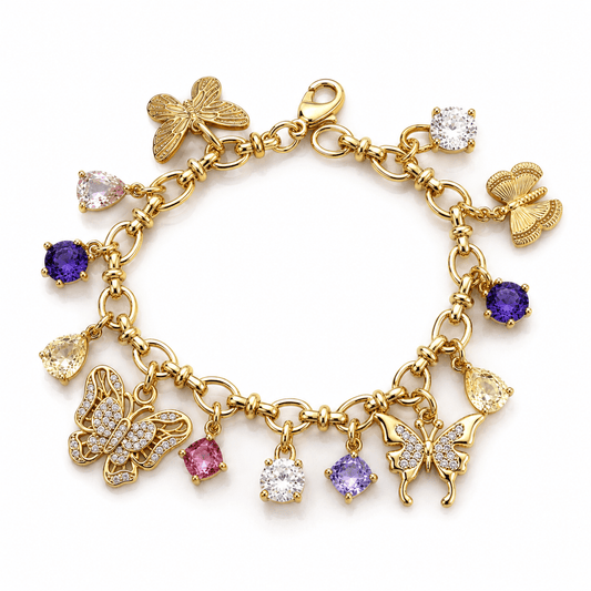 Mariposa Charm Bracelet - Elisa Charms