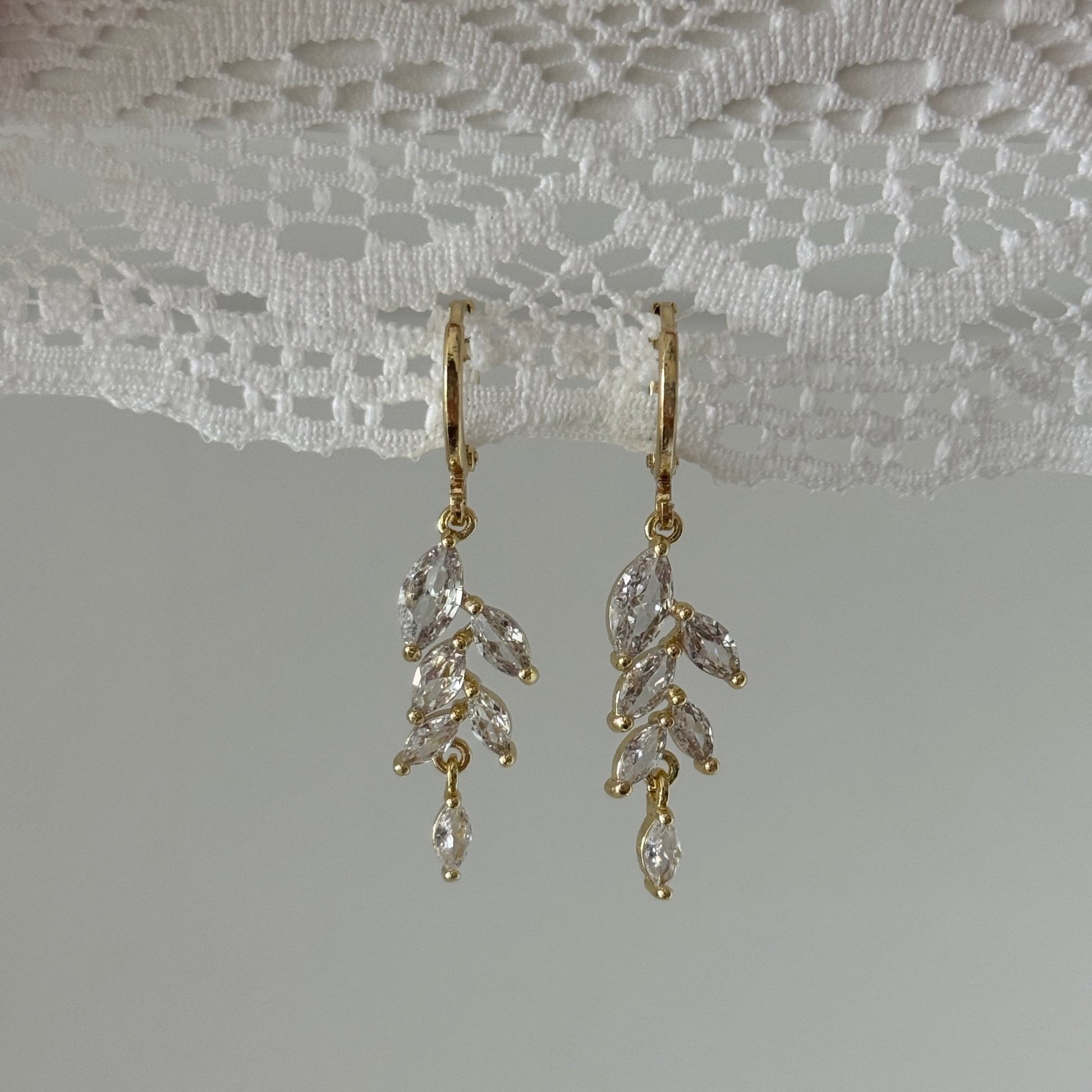 Marquise Drop Earrings - Elisa Charms