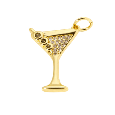 Martini Glass Charm