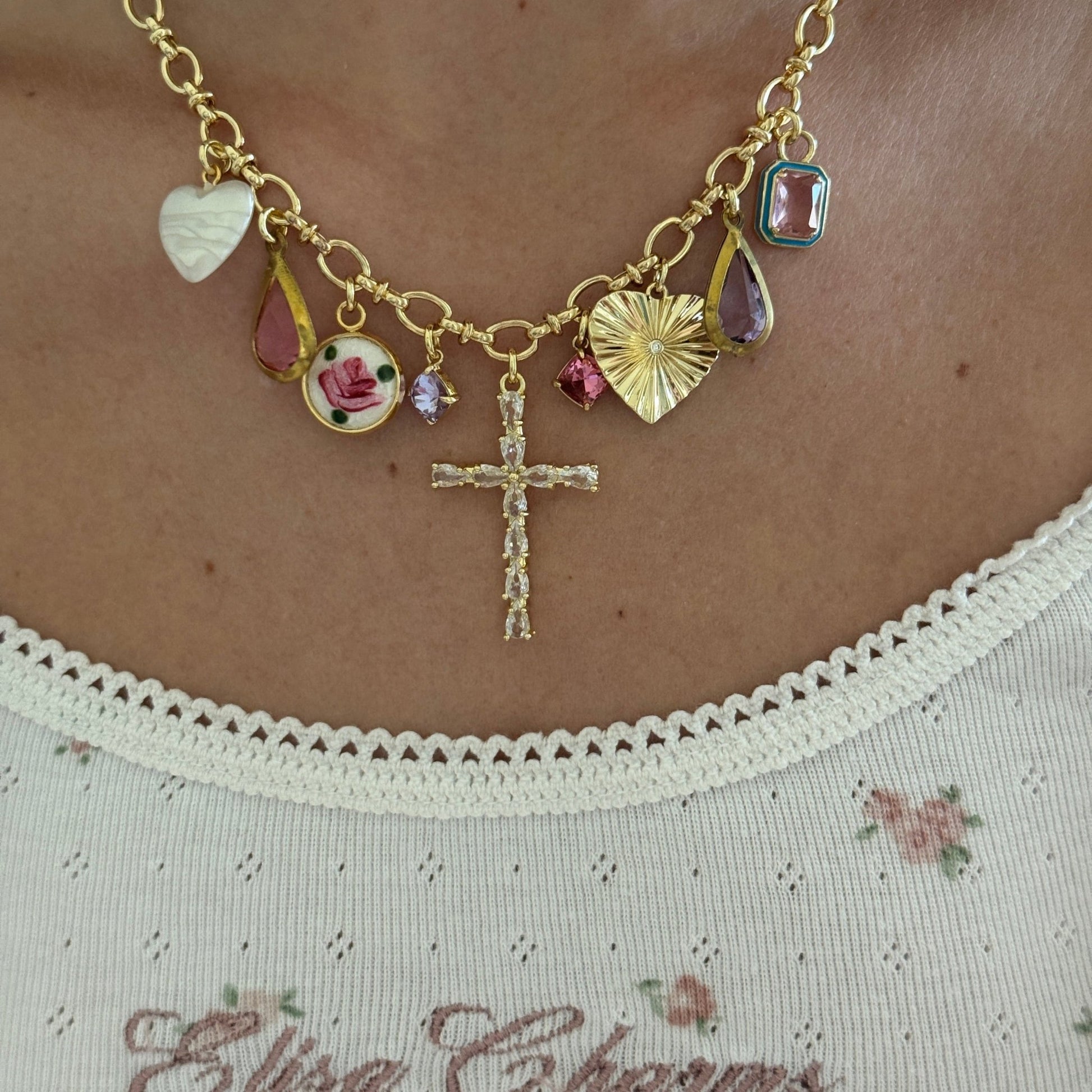 Mary Charm Necklace - Elisa Charms