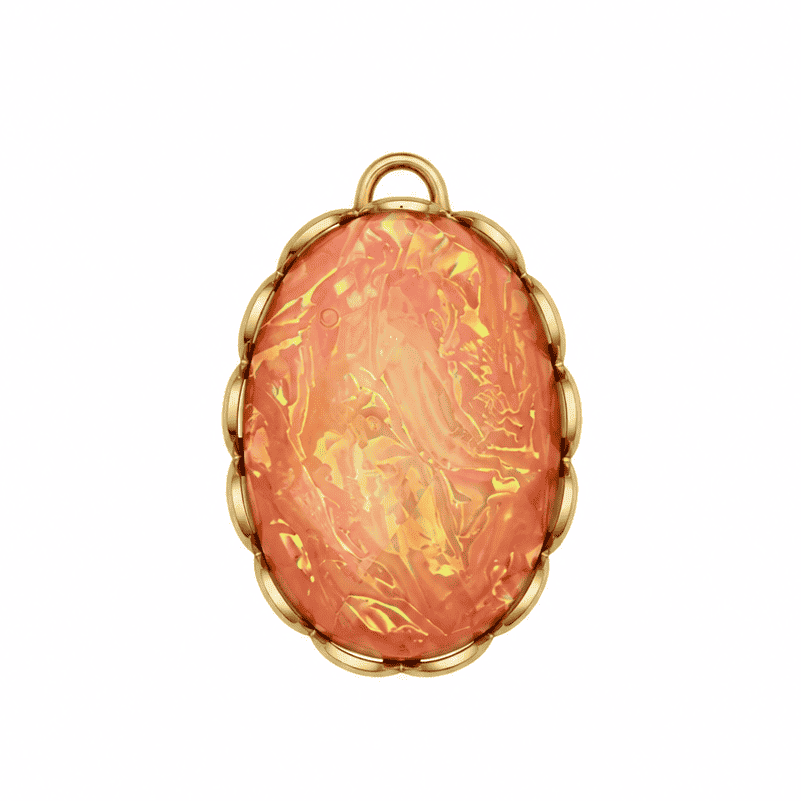 Peach Opal Cabochon - Elisa Charms