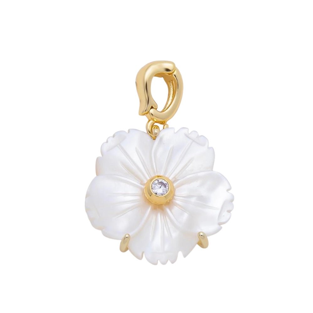 Pearl Flower Pendant - Elisa Charms